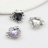 Heart Pendant Charms for DIY Jewelry Making, 6pcs/lot
