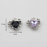 Heart Pendant Charms for DIY Jewelry Making, 6pcs/lot