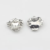 Heart Pendant Charms for DIY Jewelry Making, 6pcs/lot