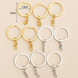 20pcs Mixed Jump Ring Split Jump Rings DIY Keyring Keychain Jewelry