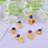 3D Astronauts Golden Metal Charms for Earring DIY Making