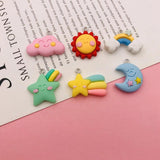 10pcs Resin Star Moon Cloud Charm Pendant for DIY Making