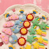 10pcs Resin Star Moon Cloud Charm Pendant for DIY Making