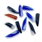 Agate Wolf Tooth Shape Pendant for DIY Jewelry Making