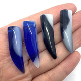 Agate Wolf Tooth Shape Pendant for DIY Jewelry Making