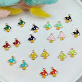 10pcs Enamel Mushroom Charms Pendants for Jewelry Making DIY Crafts