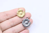 5pcs 20mm Stainless Steel Daisy Flower Charms Pendant for DIY Jewelry 2 Colors