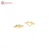 Brass Heart Connect Charms Pendants Jewelry Making Supplies