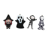 10pcs/pack Arcylic Evil Skull Charms Pendant DIY Necklace Jewelry Making