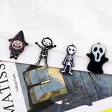 10pcs/pack Arcylic Evil Skull Charms Pendant DIY Necklace Jewelry Making