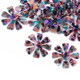 2Pcs Flower Pendants for DIY Jewelry Making