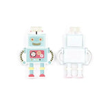 4pcs Acrylic Robot Charm Key Chain Jewelry Accessories DIY Pendant