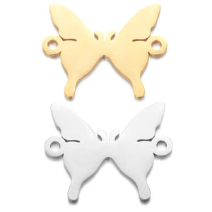 Double-sided Mirror Polished Butterfly Pendant Accessory