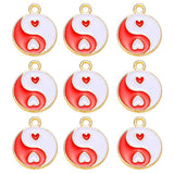 20pcs Enamel Heart Charm for Jewelry Making Necklace Bracelet Pendants