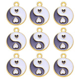 20pcs Enamel Heart Charm for Jewelry Making Necklace Bracelet Pendants