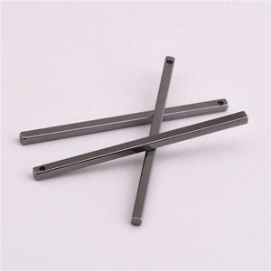 45mm Rectangular Copper Rod Earring Accessories DIY Necklace Pendant