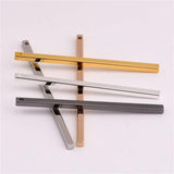 45mm Rectangular Copper Rod Earring Accessories DIY Necklace Pendant