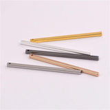 45mm Rectangular Copper Rod Earring Accessories DIY Necklace Pendant