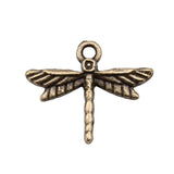 40pcs Dragonfly Charms DIY Jewelry Findings Antique Silver Alloy Pendant