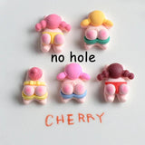 10pcs Swimming Fitness Girl Resin Charms Sports Pendant DIY Jewelry Making