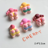 10pcs Swimming Fitness Girl Resin Charms Sports Pendant DIY Jewelry Making