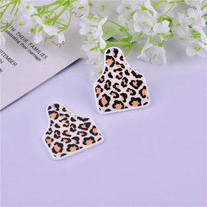 10pcs Cowboy Leopard Heart Acrylic Charms Pendant Jewelry Craft DIY