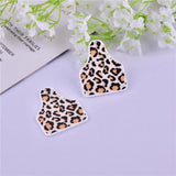 10pcs Cowboy Leopard Heart Acrylic Charms Pendant Jewelry Craft DIY