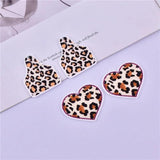 10pcs Cowboy Leopard Heart Acrylic Charms Pendant Jewelry Craft DIY
