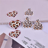 10pcs Cowboy Leopard Heart Acrylic Charms Pendant Jewelry Craft DIY