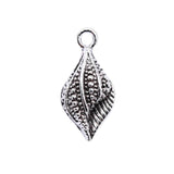 10pcs 22x10mm Conch Charms Antique Silver DIY Jewelry Findings Pendant