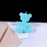 10pcs Colorful Animal Balloon Bear Resin Charms DIY Jewelry Making
