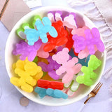 10pcs Colorful Animal Balloon Bear Resin Charms DIY Jewelry Making