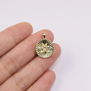 20pcs Bee Plated Women's Girls Zinc Charms Pendant DIY Necklace