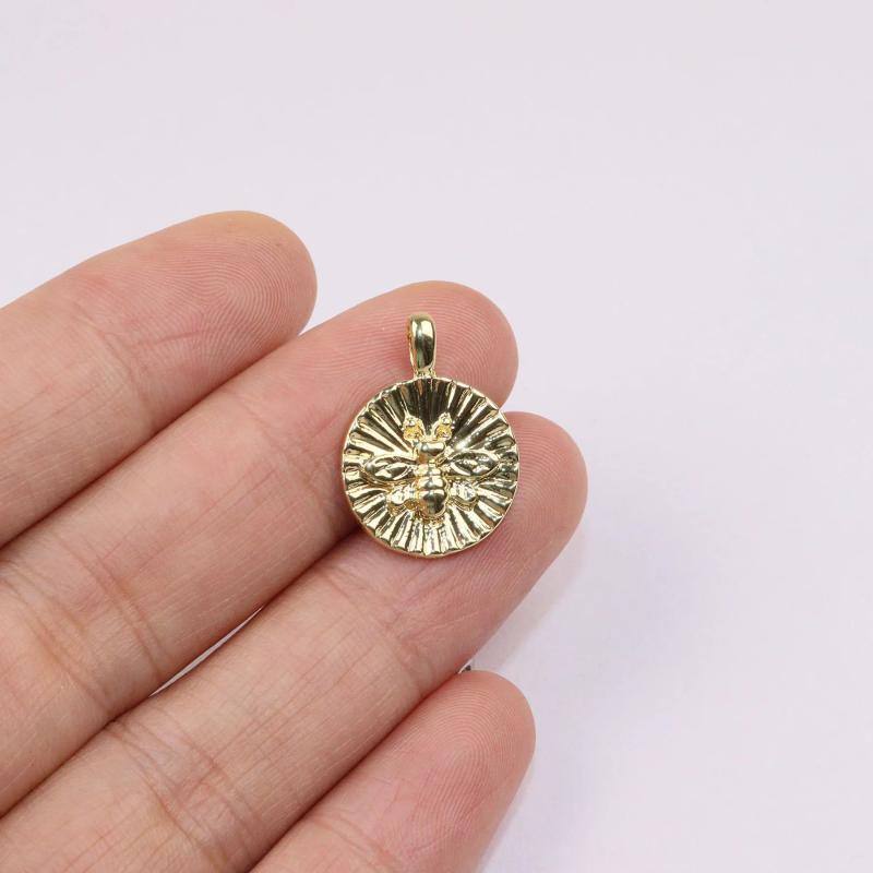 20pcs Bee Plated Women's Girls Zinc Charms Pendant DIY Necklace