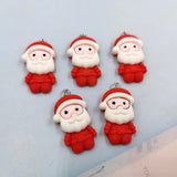 10pcs Santa Claus Head Charms for Jewelry Making