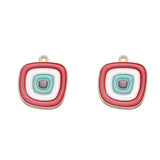 6pcs Enamel Evil Eye Charms Alloy Pendant DIY Earrings Bracelet Necklace