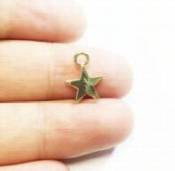 20pcs 10mm Polished Star Beads for Necklace and Bracelet DIY in 2 Colors