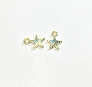 20pcs 10mm Polished Star Beads for Necklace and Bracelet DIY in 2 Colors