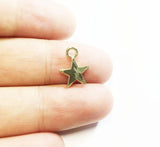 20pcs 10mm Polished Star Beads for Necklace and Bracelet DIY in 2 Colors