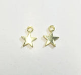 20pcs 10mm Polished Star Beads for Necklace and Bracelet DIY in 2 Colors
