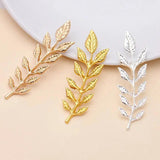 25 Pcs/Lot Metal Brass Stamping Olive Leaf Branches 19*64mm Jewelry Making