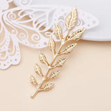 25 Pcs/Lot Metal Brass Stamping Olive Leaf Branches 19*64mm Jewelry Making