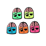 10Pcs Acrylic Horror Brain Charms for DIY Jewelry Making