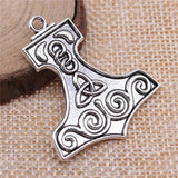 5pcs Boat Shape Triquetra Symbol Charms Silver Pendant Jewelry Findings
