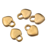 5Pcs Love Pad Lock Pendant Charms for Jewelry Making