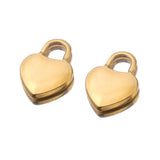 5Pcs Love Pad Lock Pendant Charms for Jewelry Making