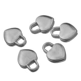 5Pcs Love Pad Lock Pendant Charms for Jewelry Making