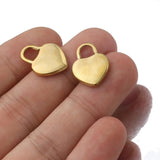 5Pcs Love Pad Lock Pendant Charms for Jewelry Making