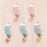 10pcs Japanese Carp Streamer Charm DIY Accessories Jewelry Making Findings