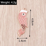 10pcs Japanese Carp Streamer Charm DIY Accessories Jewelry Making Findings